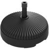 Round Patio Umbrella Base Holder, Heavy Duty Outdoor Umbrella Stand Base, Filled Up to 62lbs with Stand or 51lbs with Water for Garden, Poolside