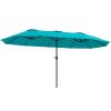 13 ft. Extra Large Patio Umbrella with Easy Crank Handle, Vents for Outdoor, Patio, UPF30+, Navy Blue