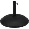 20" 55 lb Outdoor Patio Round Cement Umbrella Stand Base for the Deck or Porch with Variable Umbrella Hole