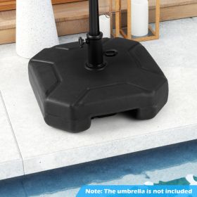 17 Inch 88 LBS Heavy-Duty Fillable Umbrella Base with Handle