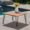 ZION INDUSTRIAL WOOD AND METAL COFFEE TABLE