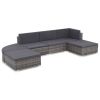 Sofa Set Gray and Dark Gray