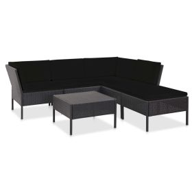 Garden Lounge Set Black