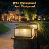 Solar Powered Post Cap Lights for Pillars, Modern Outdoor Post Lights