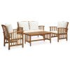 Garden Lounge Set Solid Acacia Wood Large Durable