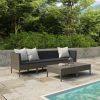 Garden Furniture Set Grey, Anthracite