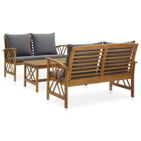 Garden Lounge Set Natural wood Solid Acacia wood Large Seats Many