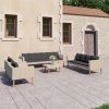 Garden Furniture Set Beige, Anthracite