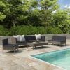 Garden Furniture Set Grey