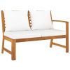 Garden Bench Natural wood, Cream