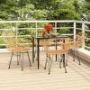 Garden Dining Set Black