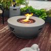 Steel Propane Fire Bowl Outdoor Round Propane Fire Pit with Tank Holder