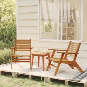 Garden Chair Brown Solid acacia wood Standard Durable