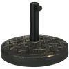 Concrete Umbrella Base, 40 lbs. Heavy Duty Umbrella Stand with Metal Umbrella Holder for Outdoor, Lawn, Deck, Bronze