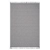 NAAR Guros Collection 5X7 White /Geometric Indoor/Outdoor Area Rug