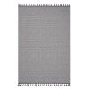 NAAR Guros Collection 4X6 White /Geometric Indoor/Outdoor Area Rug