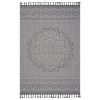 8X10 Gray/White /Medallion Indoor/Outdoor Area Rug
