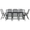 Garden Dining Set Anthracite Expanded Metal Mesh with E-coating
