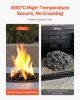 VEVOR Lava Rocks, 0.8-1.2 inch Fire Stones Lava Rocks For Fire Pit, Reusable Fire Pit Stones Indoor and Outdoor Use