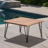 ZION INDUSTRIAL WOOD AND METAL COFFEE TABLE