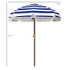 Pop-Up Beach Shelter, Azure, Vent Ruffles, Carry Bag, Trendy Sun Protection