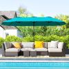 13 ft. Extra Large Patio Umbrella with Easy Crank Handle, Vents for Outdoor, Patio, UPF30+, Navy Blue