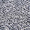 6X9 White/Gray /Traditional Indoor/Outdoor Area Rug