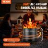 VEVOR Smokeless Fire Pit Stove Bonfire, H: 12.6 in x Dia: 15 in ,Wood Burning Fireplaces with Removable Ash Pan