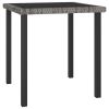 Dining Set Gray, Black