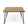 ZION INDUSTRIAL WOOD AND METAL COFFEE TABLE