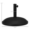 20" 55 lb Outdoor Patio Round Cement Umbrella Stand Base for the Deck or Porch with Variable Umbrella Hole