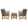 Garden Lounge Set Natural wood Solid Acacia wood Large Seats Many