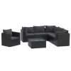 Garden Sofa Black