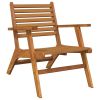 Garden Chair Brown Solid acacia wood Standard Durable