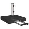 Parasol Base Black 16.14 x 16.14 x 14.57 in Granite