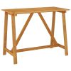 Garden Bar Set Black Solid Acacia wood Medium Durable