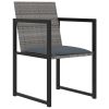 Outdoor Dining Set Grey, Black, Anthracite