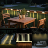 32/16 PCS Solar Deck Lights Outdoor, Solar Step Lights Waterproof Led Solar lights for Outdoor Stairs, Step , Fence, Yard, Patio