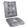 2Pcs/Set 1Pc Back Cushion and 1Pc Seat Cushion Rocking Chair Cushion Upper And Lower Back And Seat Sets