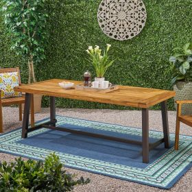 Outdoor Dining Table (Color: as Pic)