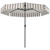 8.6FT Patio Umbrella, UPF 30+ Outdoor Market Umbrella, 2-Tier Vented Patio Table Umbrella with Crank 8 Ribs