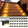 8/16/32 solar outdoor deck lights, garden lights, atmosphere lights, LED walk lights, light source control, suitable for balconies, terraces