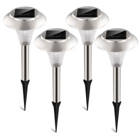 12Packs Solar Garden Lights Outdoor IP44 Waterproof Solar Pathway Lights Color Changing Landscape Lamps 10Hrs Lawn Lighting for Yard Driveway Walkway (Color: Gray, size: One size)