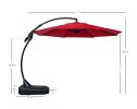 Cantilever Outdoor  Umbrella with Base , Aluminum Offset Umbrella.(Included 2 Packages)