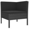 Garden Furniture Set Black