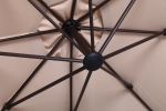 Cantilever Outdoor  Umbrella with Base , Aluminum Offset Umbrella.(Included 2 Packages)