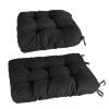 2Pcs/Set 1Pc Back Cushion and 1Pc Seat Cushion Rocking Chair Cushion Upper And Lower Back And Seat Sets