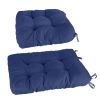 2Pcs/Set 1Pc Back Cushion and 1Pc Seat Cushion Rocking Chair Cushion Upper And Lower Back And Seat Sets