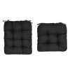 2Pcs/Set 1Pc Back Cushion and 1Pc Seat Cushion Rocking Chair Cushion Upper And Lower Back And Seat Sets