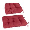 2Pcs/Set 1Pc Back Cushion and 1Pc Seat Cushion Rocking Chair Cushion Upper And Lower Back And Seat Sets